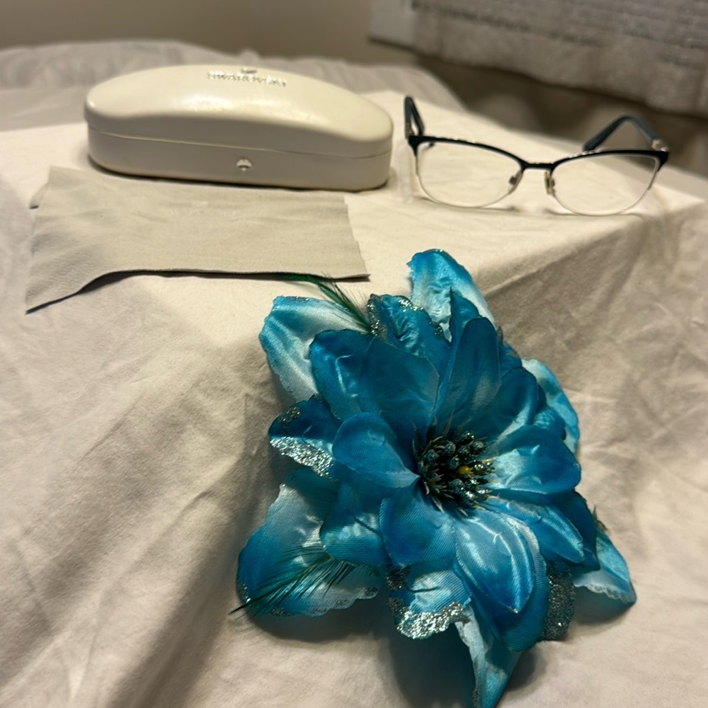 Blue Swarovski glasses